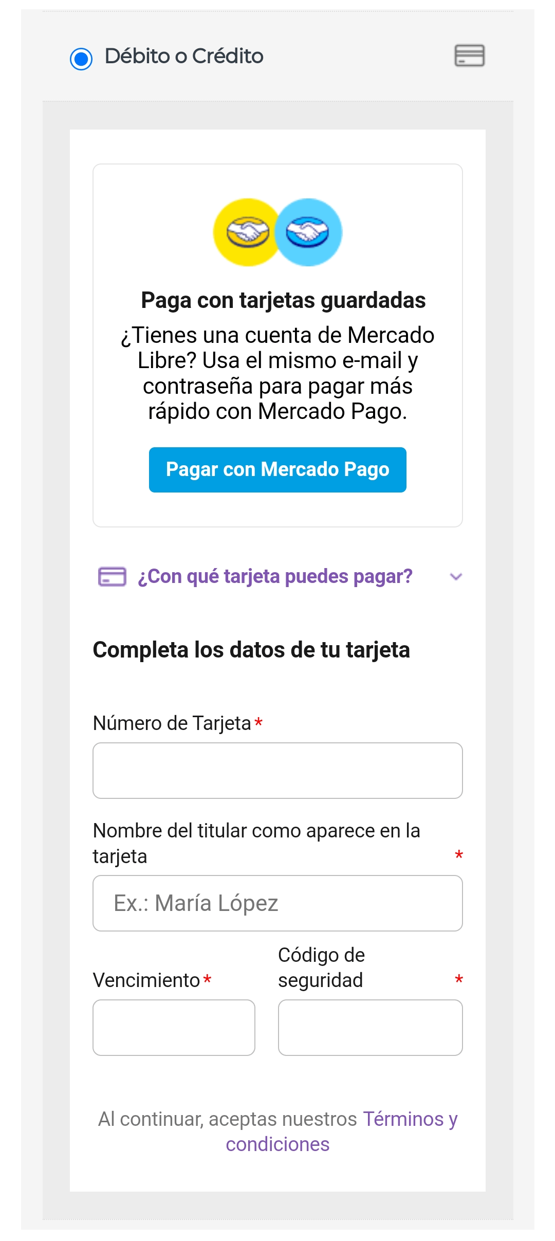 Pagos-debito o credito